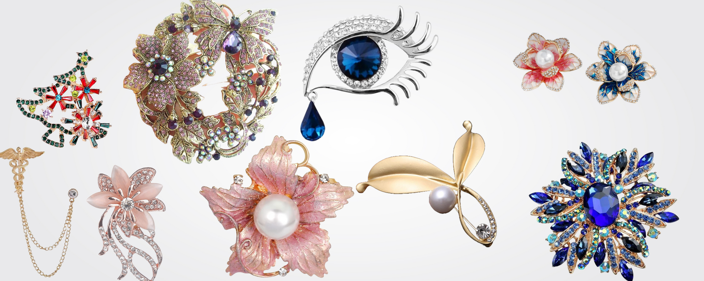 Stylish brooches for women and men – fashion accessories for blazers, bags, and dresses