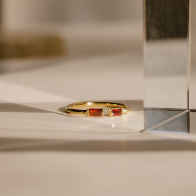 Unique Personalized Titanium Birthstone Ring 💍