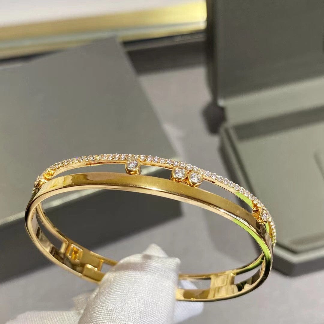 BROOCHITON jewelery Rose gold High Quality Mesika Smart Gold Plated Bracelet