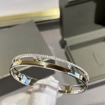 BROOCHITON jewelery White gold High Quality Mesika Smart Gold Plated Bracelet
