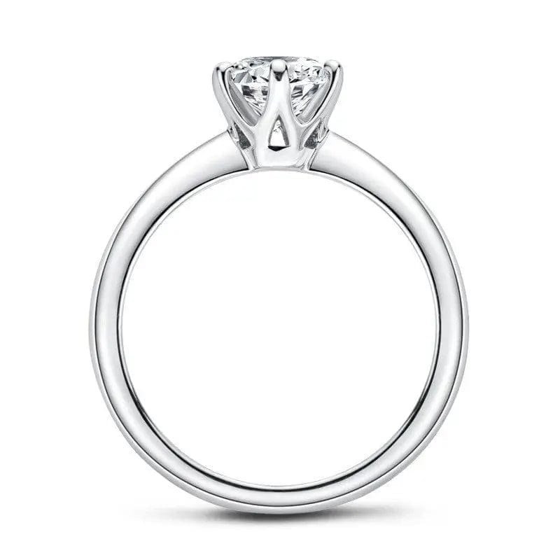 Sterling Silver Moissanite Ring: Ethical Elegance 💍