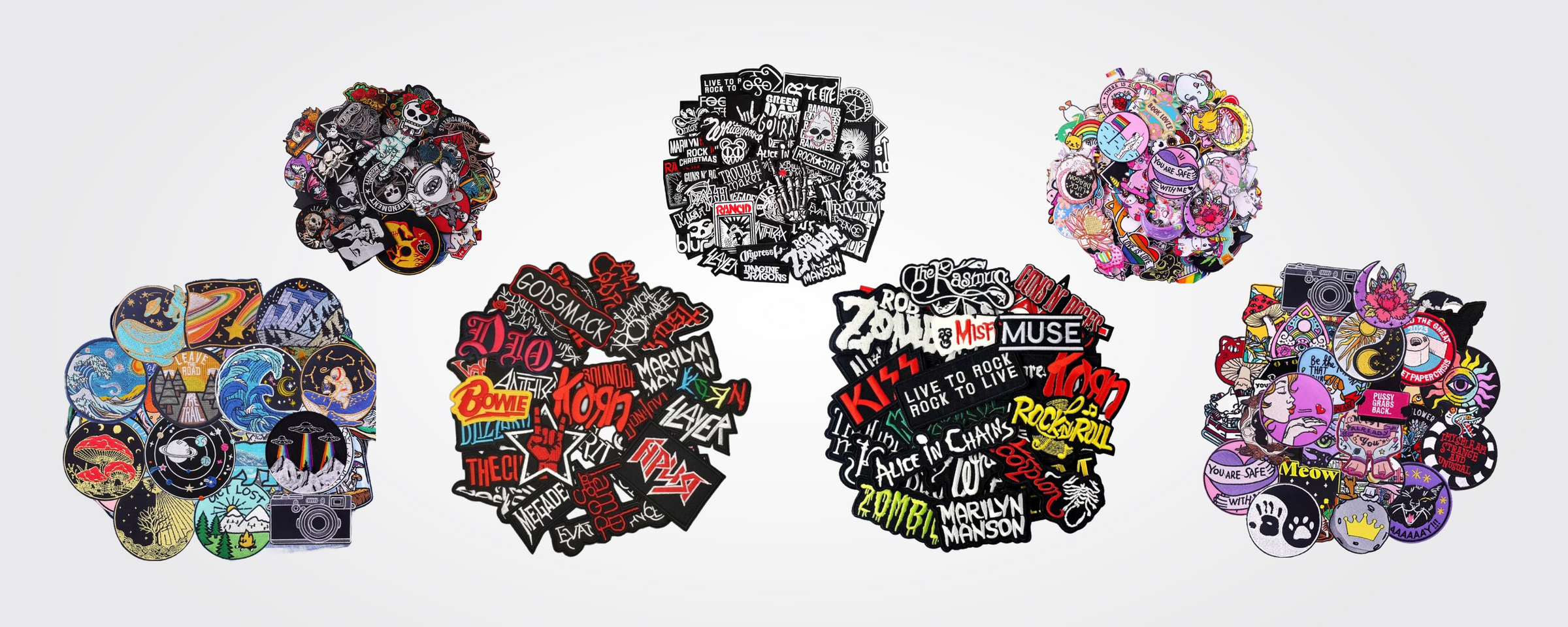 collection of a music band logos sold as a pack