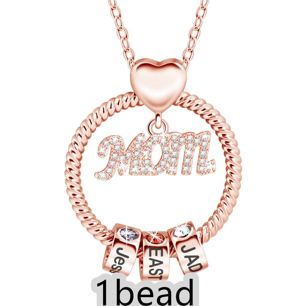 Rose gold necklace with &
