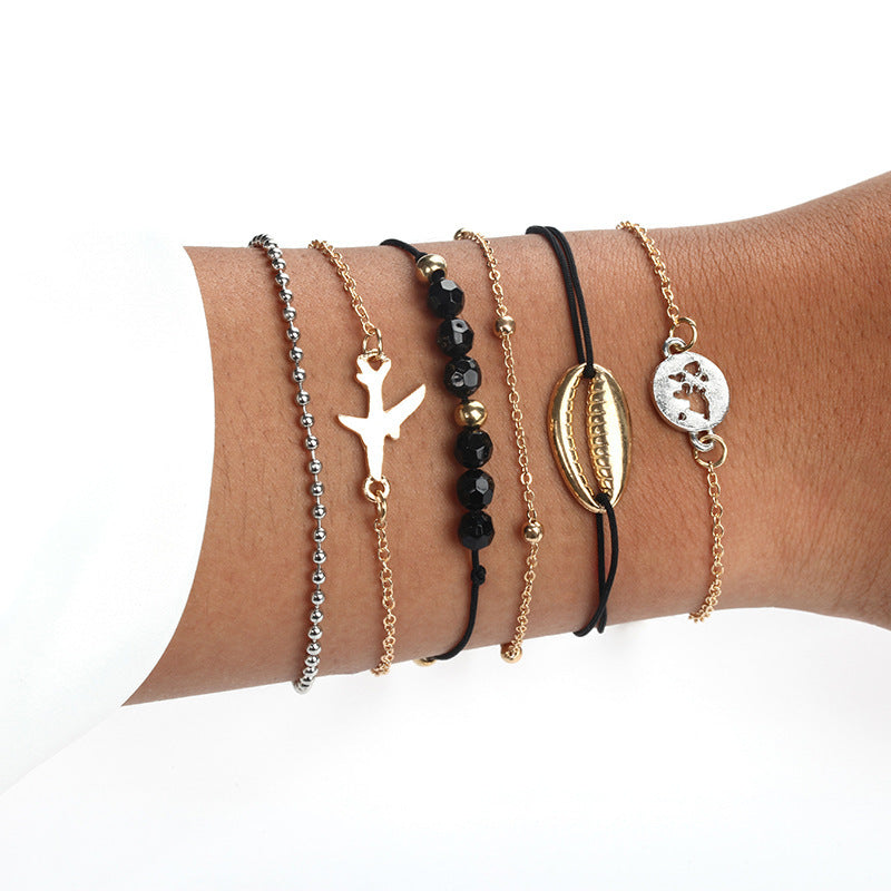 Layered Boho Beaded Bracelet Stacks — 3–6 Piece Sets
