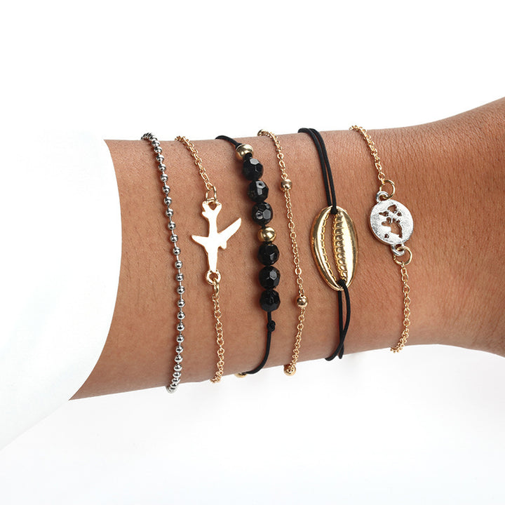 Layered Boho Beaded Bracelet Stacks — 3–6 Piece Sets