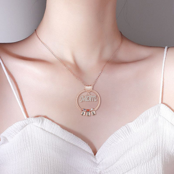 Necklace with &