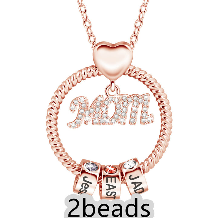 Rose gold necklace with &