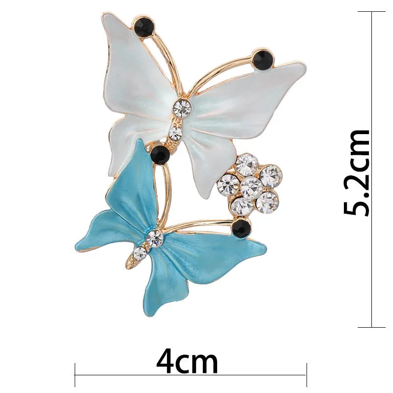 Crystal Opal Wings Fairy Brooch – Elegant Enamel Angel Pin for Women