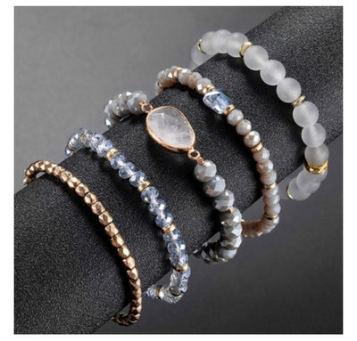 ✨ Layered Boho Beaded Bracelet Stacks — 3–6 Piece Sets