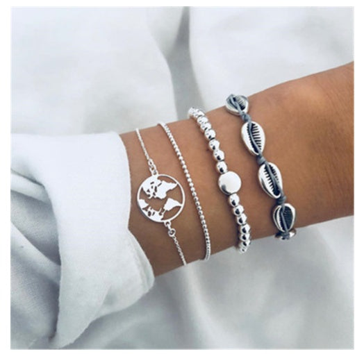 Layered Boho Beaded Bracelet Stacks — 3–6 Piece Sets