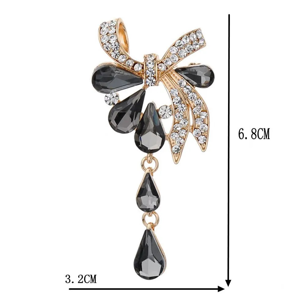 Crystal Opal Wings Fairy Brooch – Elegant Enamel Angel Pin for Women