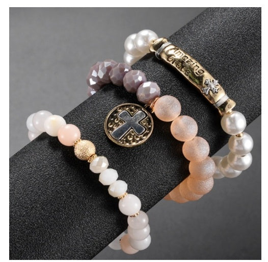 Layered Boho Beaded Bracelet Stacks — 3–6 Piece Sets