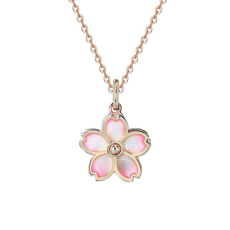 Cherry Blossom 925 Sterling Silver — Necklace / Bracelet / Studs