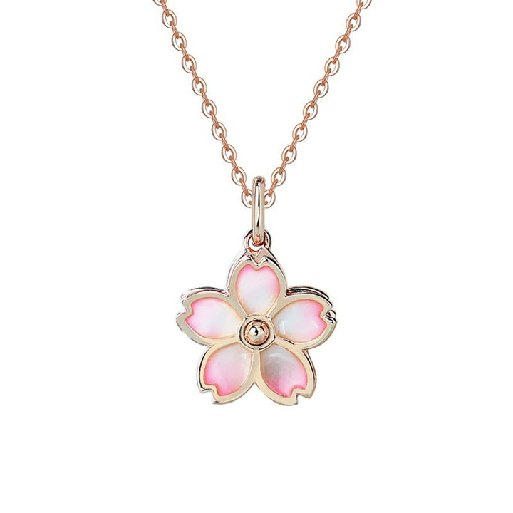 Cherry Blossom 925 Sterling Silver — Necklace / Bracelet / Studs