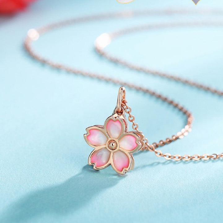 Cherry Blossom 925 Sterling Silver — Necklace / Bracelet / Studs