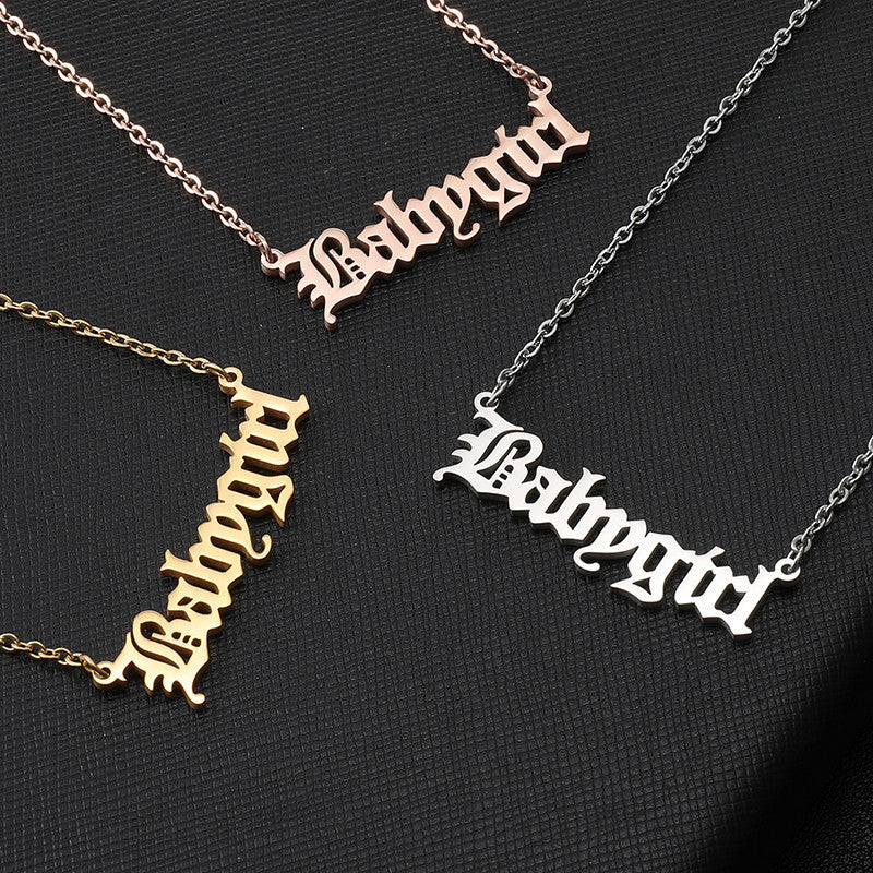Three necklaces with &