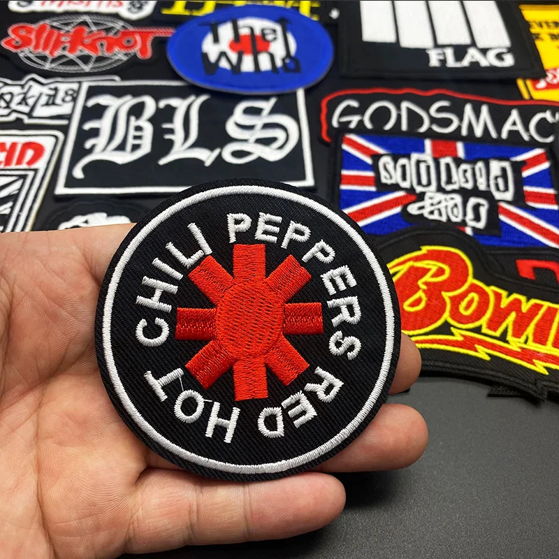 🎸27pcs Band Music Patches – Iron-On Embroidered Appliques for Jackets, Jeans, Bags & More