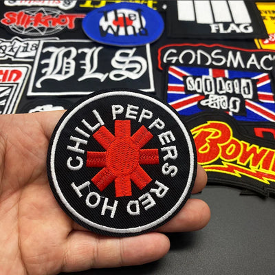 🎸27pcs Band Music Patches – Iron-On Embroidered Appliques for Jackets, Jeans, Bags & More