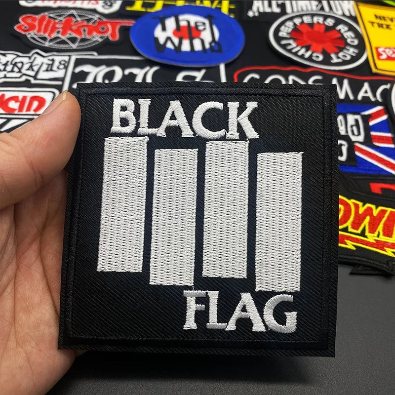 🎸27pcs Band Music Patches – Iron-On Embroidered Appliques for Jackets, Jeans, Bags & More