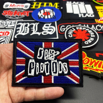 🎸27pcs Band Music Patches – Iron-On Embroidered Appliques for Jackets, Jeans, Bags & More