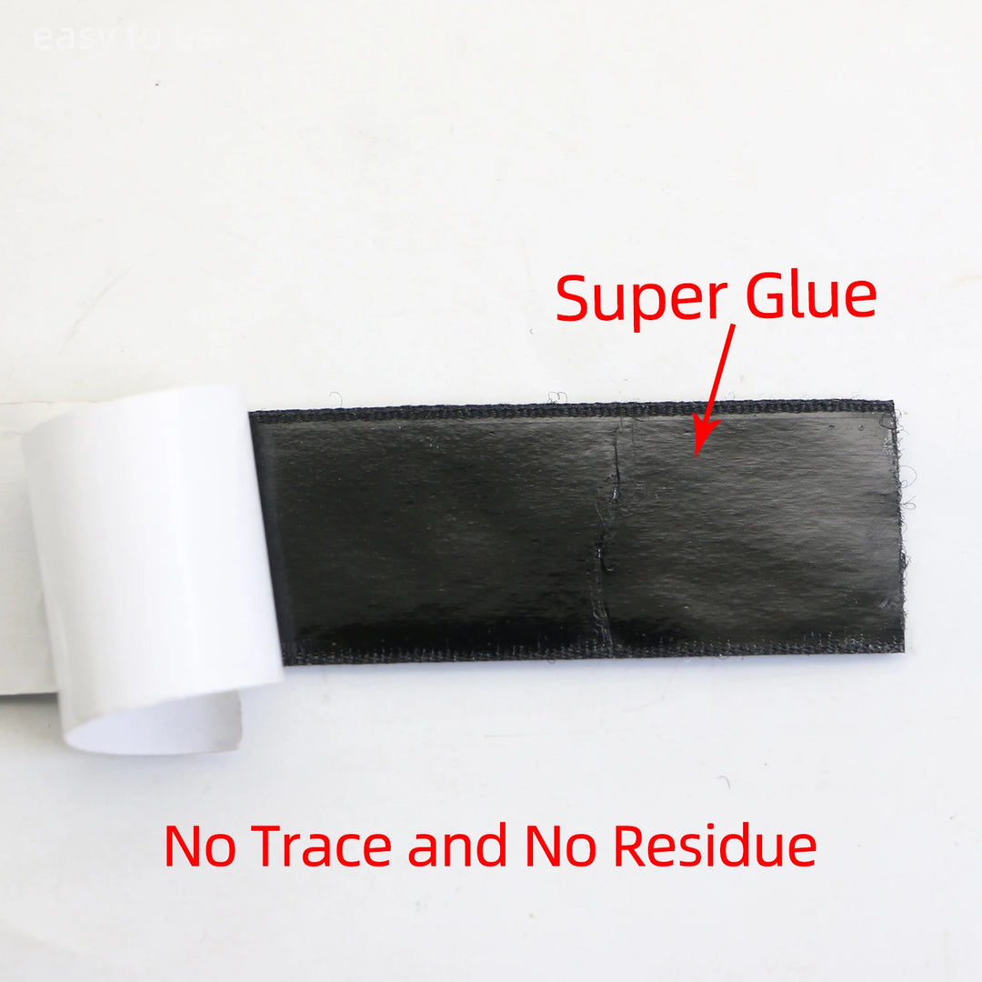 A black Velcro stripe with super glue  &