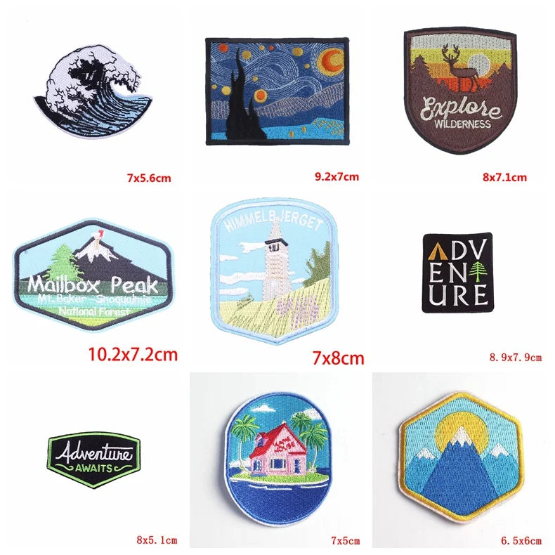 ⛰️ Adventure Iron-On Patch — Mountain & Travel