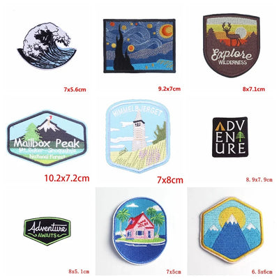 ⛰️ Adventure Iron-On Patch — Mountain & Travel