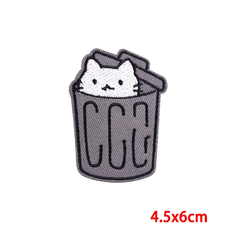 🍼 Drink Bottle & Cup Patch — Cartoon Iron-On Embroidery