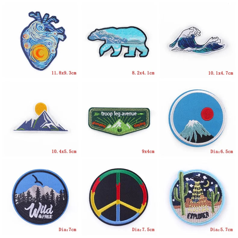 ⛰️ Adventure Iron-On Patch — Mountain & Travel