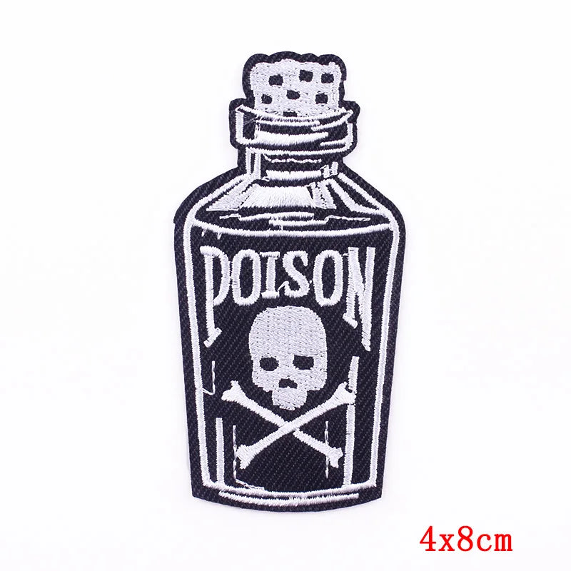 🍼 Drink Bottle & Cup Patch — Cartoon Iron-On Embroidery