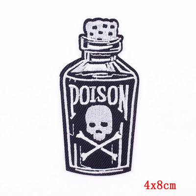 🍼 Drink Bottle & Cup Patch — Cartoon Iron-On Embroidery