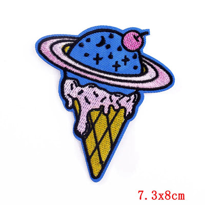 🍼 Drink Bottle & Cup Patch — Cartoon Iron-On Embroidery