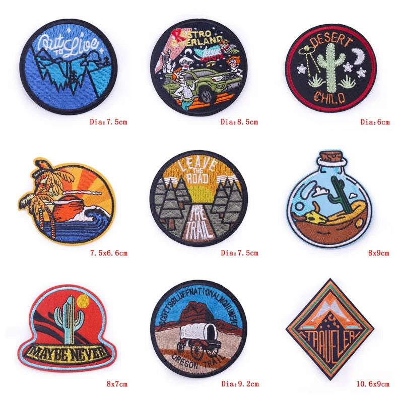 ⛰️ Adventure Iron-On Patch — Mountain & Travel