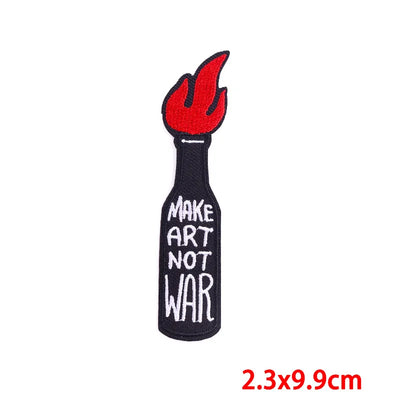 🍼 Drink Bottle & Cup Patch — Cartoon Iron-On Embroidery