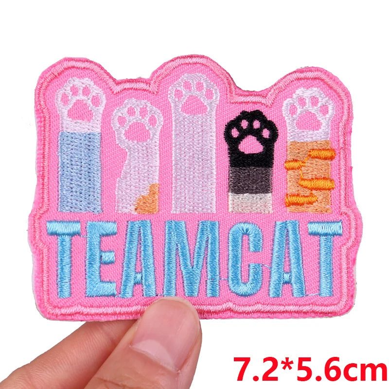 Cat &amp; Quote Iron-On Patches – Fun, Feminist &amp; Floral Designs - Style 