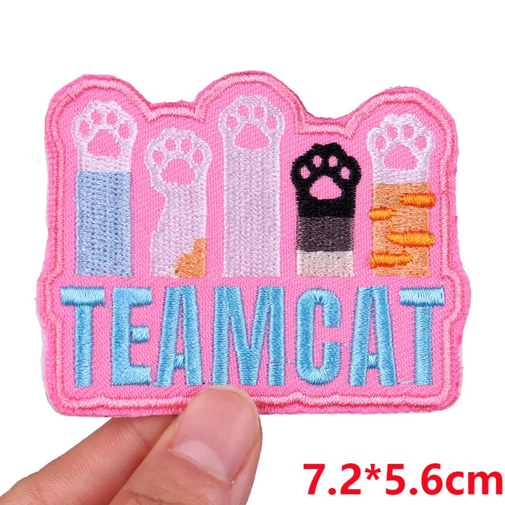 Cat &amp; Quote Iron-On Patches – Fun, Feminist &amp; Floral Designs - Style 