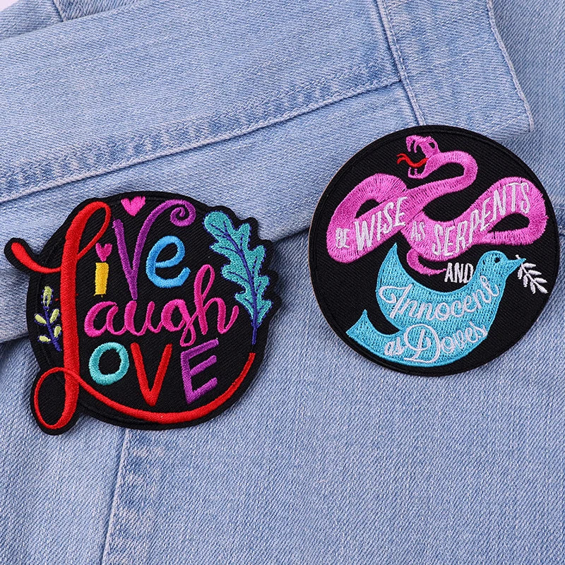 🐱 Cat & Quote Iron-On Patches – Fun, Feminist & Floral Designs