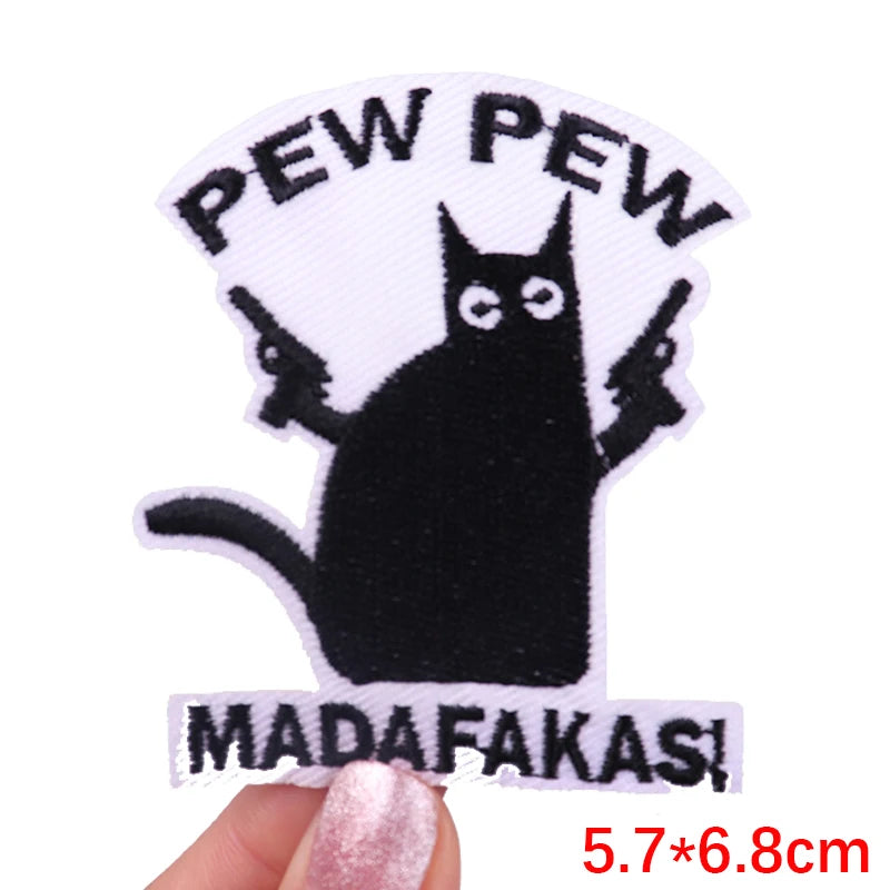 Funny Animal Patch — Cat, Frog, Dino &amp; Duck Iron-On - Style 