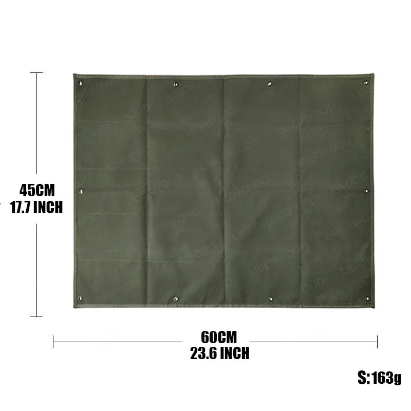 Green patch display board with dimensions 45x60cm on a white background