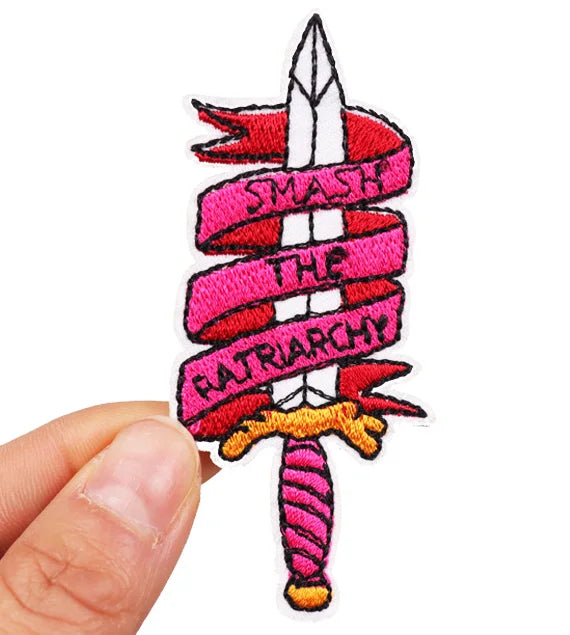 🧷 Feminist & Girl Power Patch — Iron-On Embroidered Uterus, Mom, Equality & Self-Love Designs for Jackets, Jeans & DIY Decor