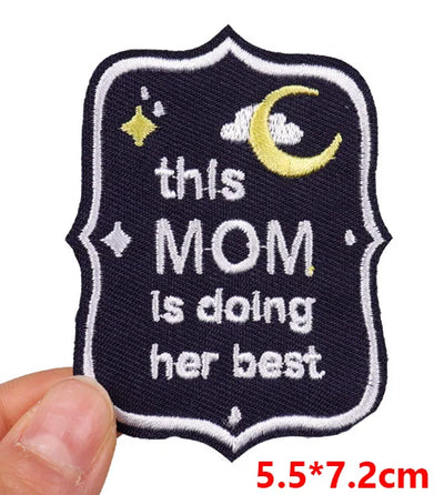🧷 Feminist & Girl Power Patch — Iron-On Embroidered Uterus, Mom, Equality & Self-Love Designs for Jackets, Jeans & DIY Decor
