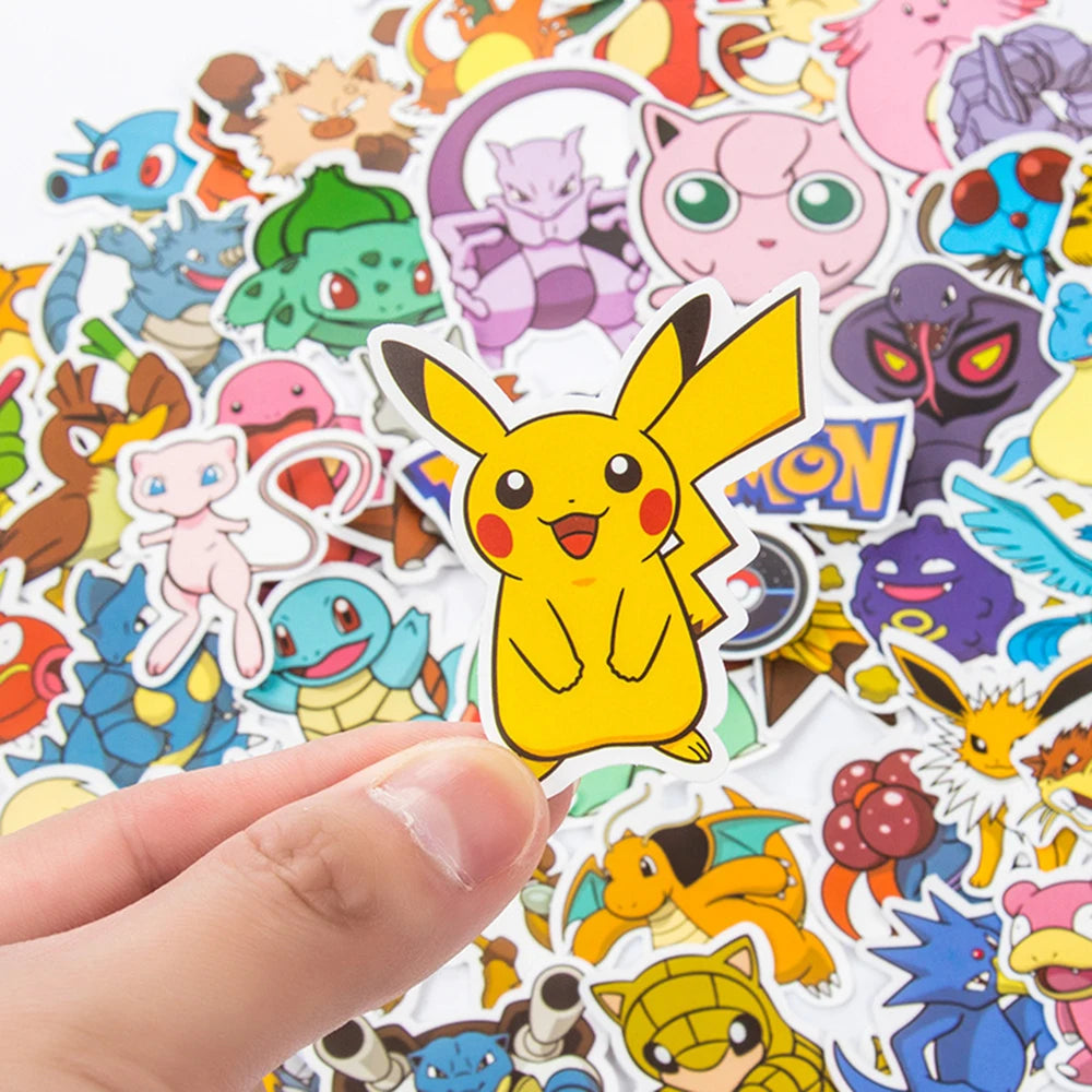🎒50/100pcs Waterproof Vinyl Sticker Pack – Cute Mixed Stickers for Laptop, Luggage, Skateboard & More