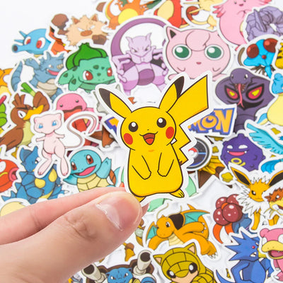 🎒50/100pcs Waterproof Vinyl Sticker Pack – Cute Mixed Stickers for Laptop, Luggage, Skateboard & More
