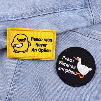 🦖 Funny Animal Patch — Cat, Frog, Dino & Duck Iron-On