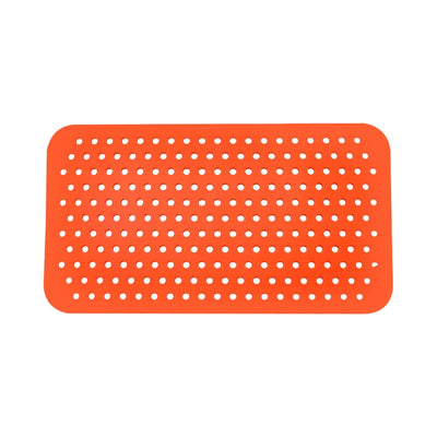 Orange Rectangular shoe charms Display Board on a white background