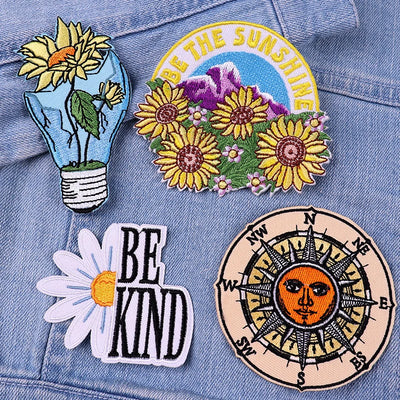 🐱 Cat & Quote Iron-On Patches – Fun, Feminist & Floral Designs