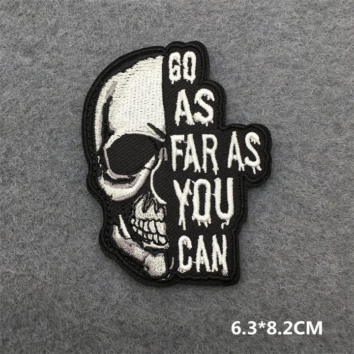 Skull patch with &