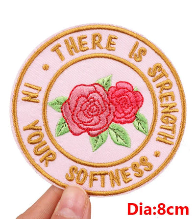 🧷 Feminist & Girl Power Patch — Iron-On Embroidered Uterus, Mom, Equality & Self-Love Designs for Jackets, Jeans & DIY Decor