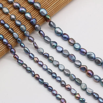 🌊 Natural Freshwater Pearl Beads — Irregular Nugget Strand (DIY)