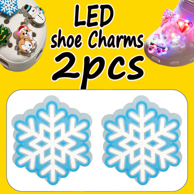 🎄1/2pcs LED Christmas Shoe Charms – Light-Up Santa, Snowman, Tree & Holiday Icons for Clogs